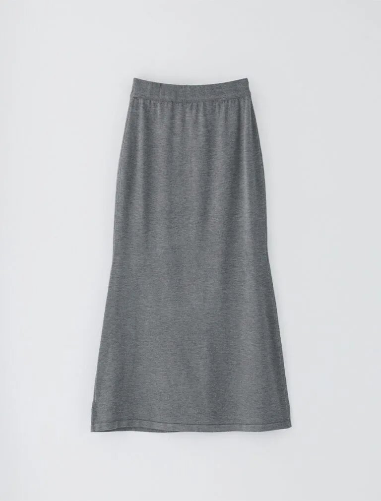 Mermaid Knit Dress grey back