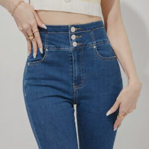 Breezy Cooling Slimming Jeans blue front 1