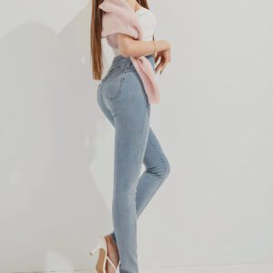 Breezy Cooling Slimming Jeans light blue back 1