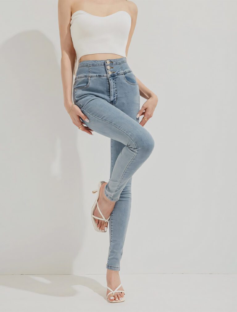 Breezy Cooling Slimming Jeans light blue front 1