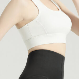 Hook-and-Eye Sports Bra white front