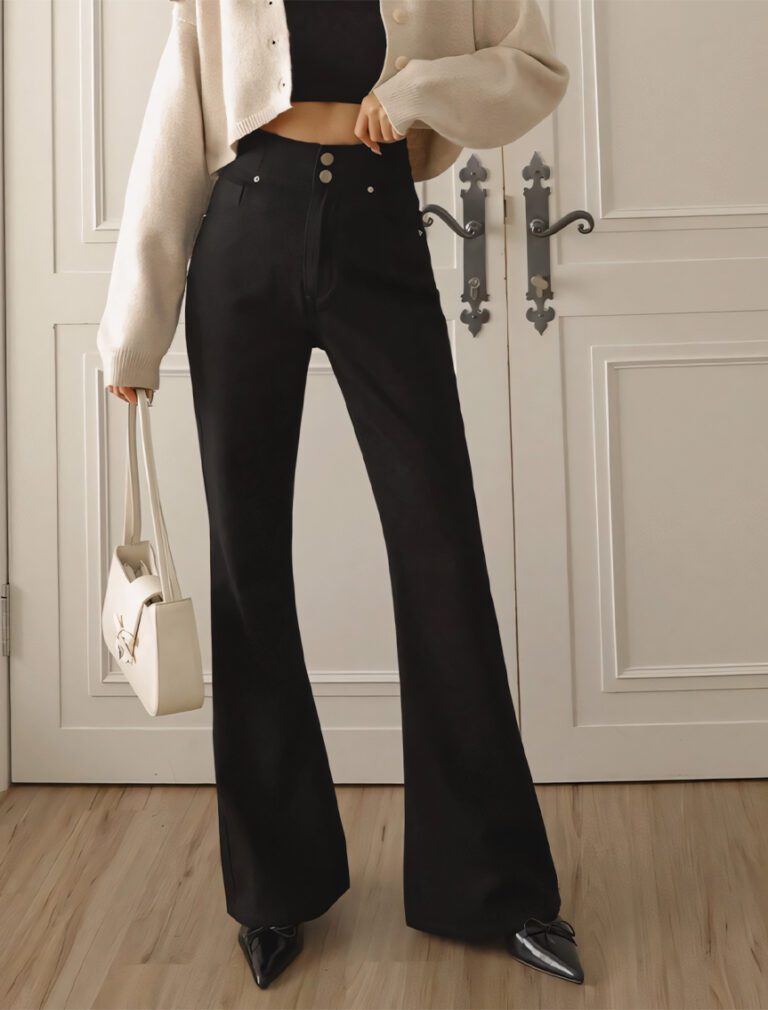 Perfect Waistline Lightweight Jeans black front 1