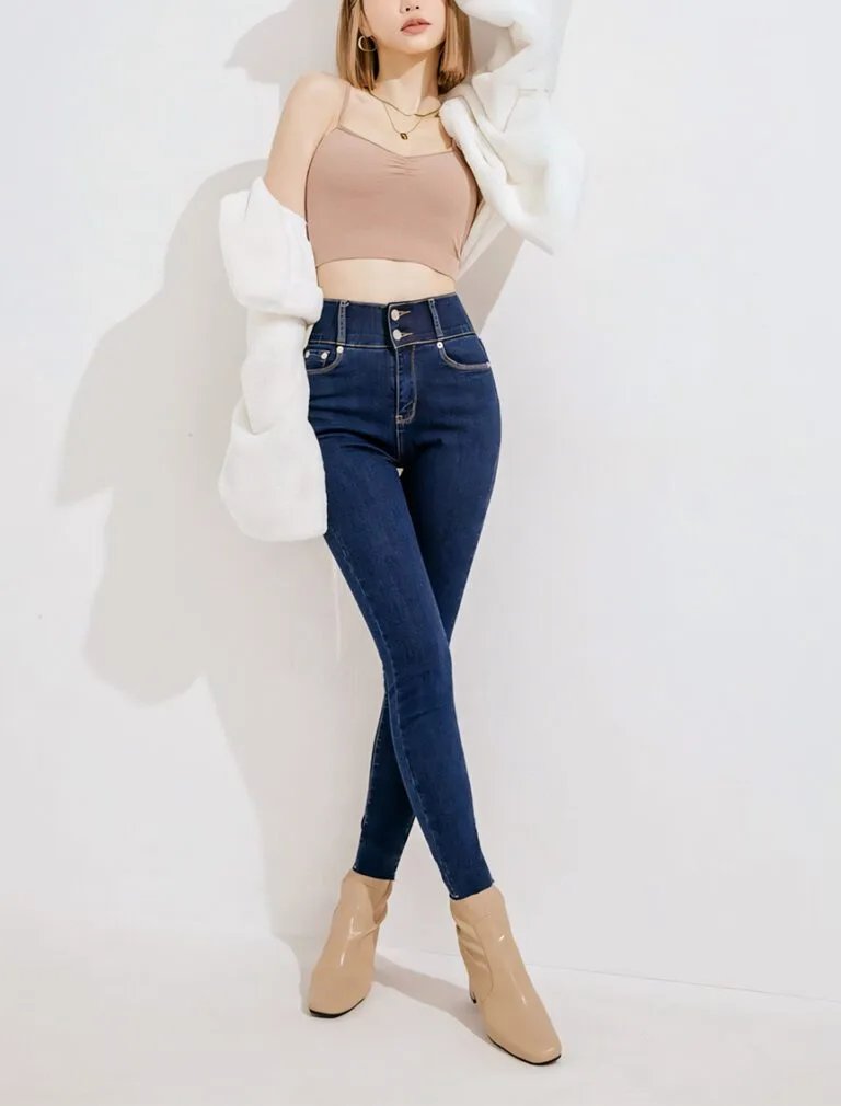 Shape-Up Heating Jeans blue front 2