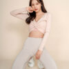 Aura Cross Flow Top pink front