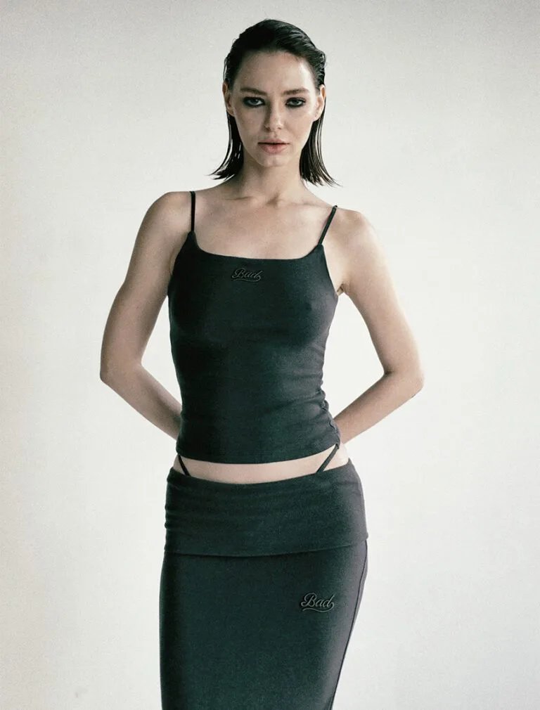 Badblood Beyond Soft Cami Tank grey front 1
