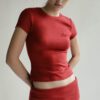 Badblood Beyond Soft Short Sleeve red front 1