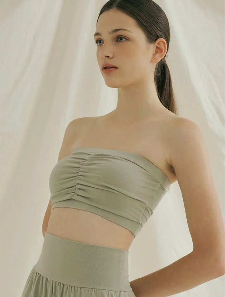 Ballet Bra Top avocado front 1