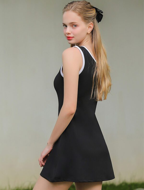 Classic Tennis Dress black back