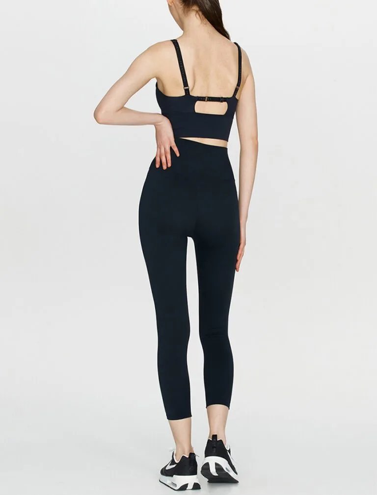 High-rise legging black back