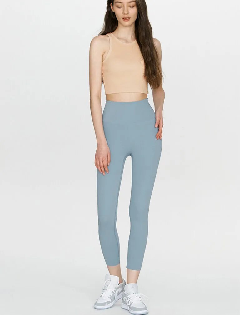 High-rise legging blue front 1