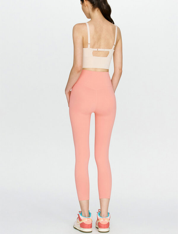 High-rise legging pink back