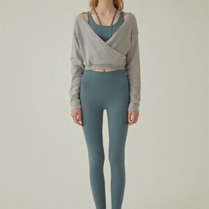 Reversible Athleisure Top grey front