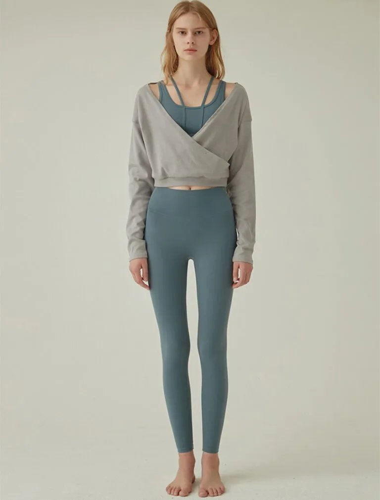 Reversible Athleisure Top grey front