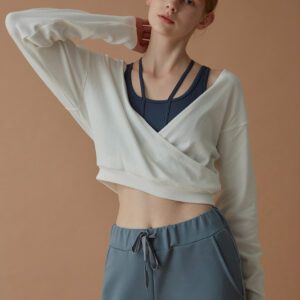 Reversible Athleisure Top white front 1
