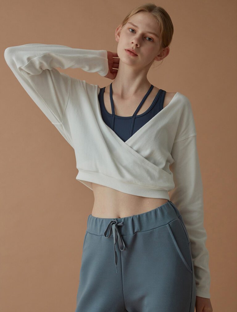 Reversible Athleisure Top white front 1