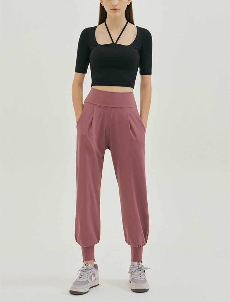 Studio Joggers burgundy front