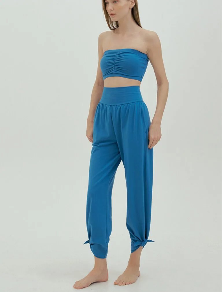 Studio pants blue front