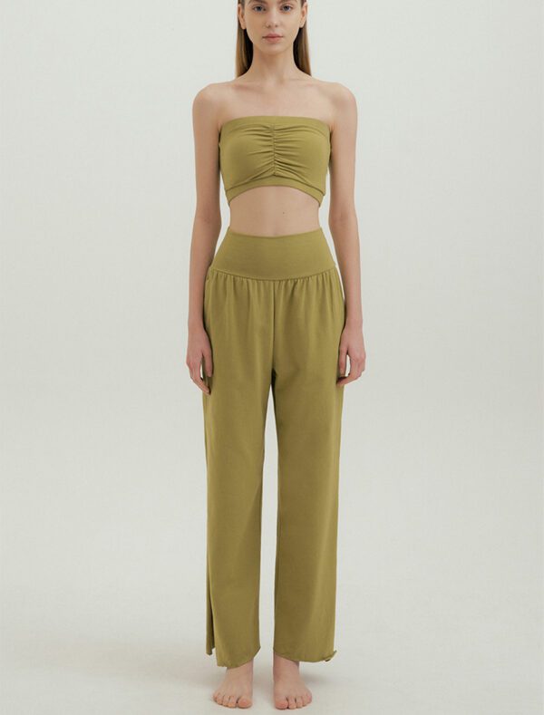 Studio pants green front