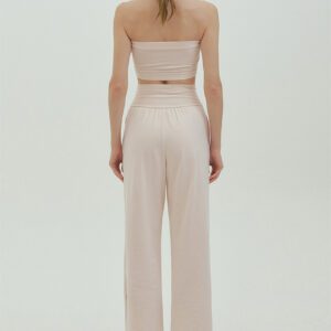 Studio pants milky grey back