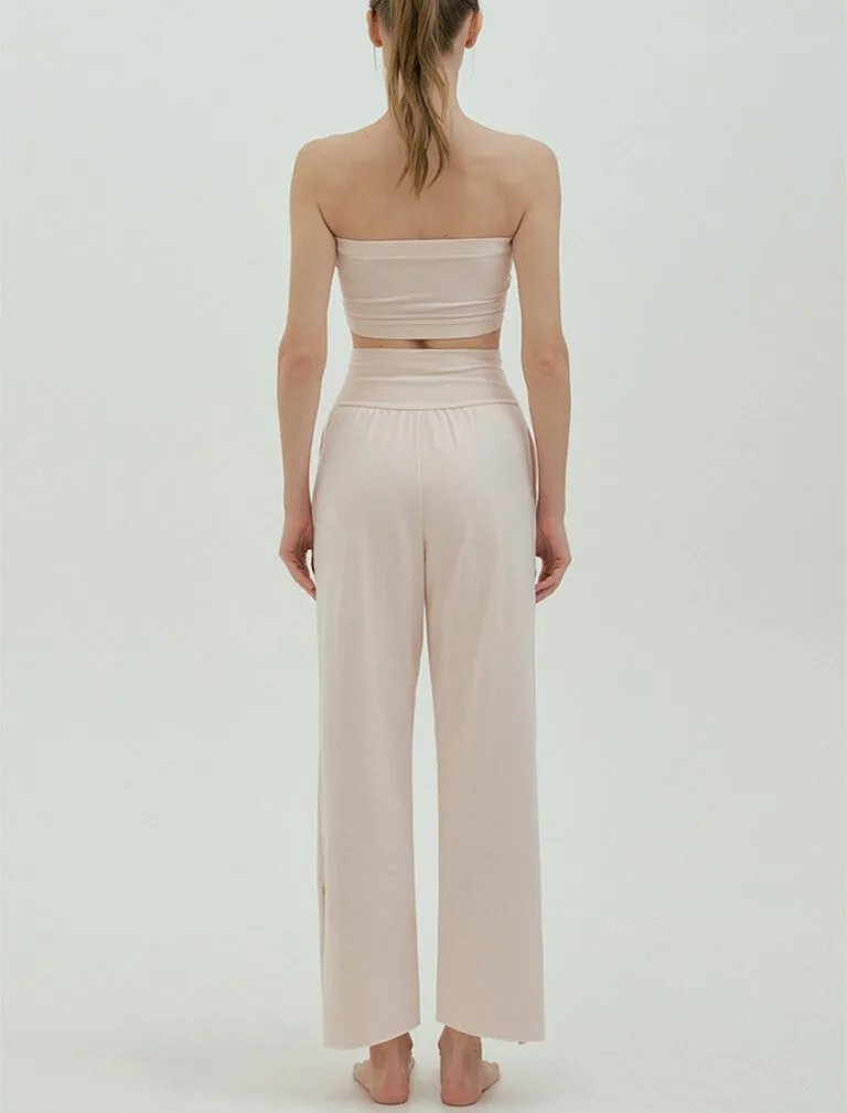 Studio pants milky grey back