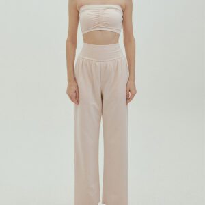 Studio pants milky grey front