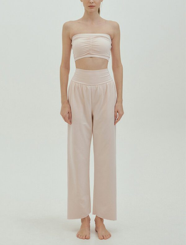 Studio pants milky grey front