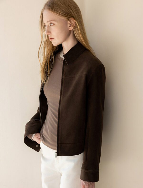 Suede Cropped Jacket side