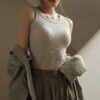 Chic Ease Studio Bra Top Beige front