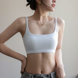 Golden U Glow Tank Top white front