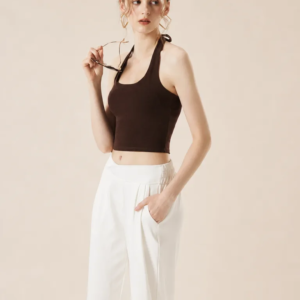 Strappy Padded Halter Crop
